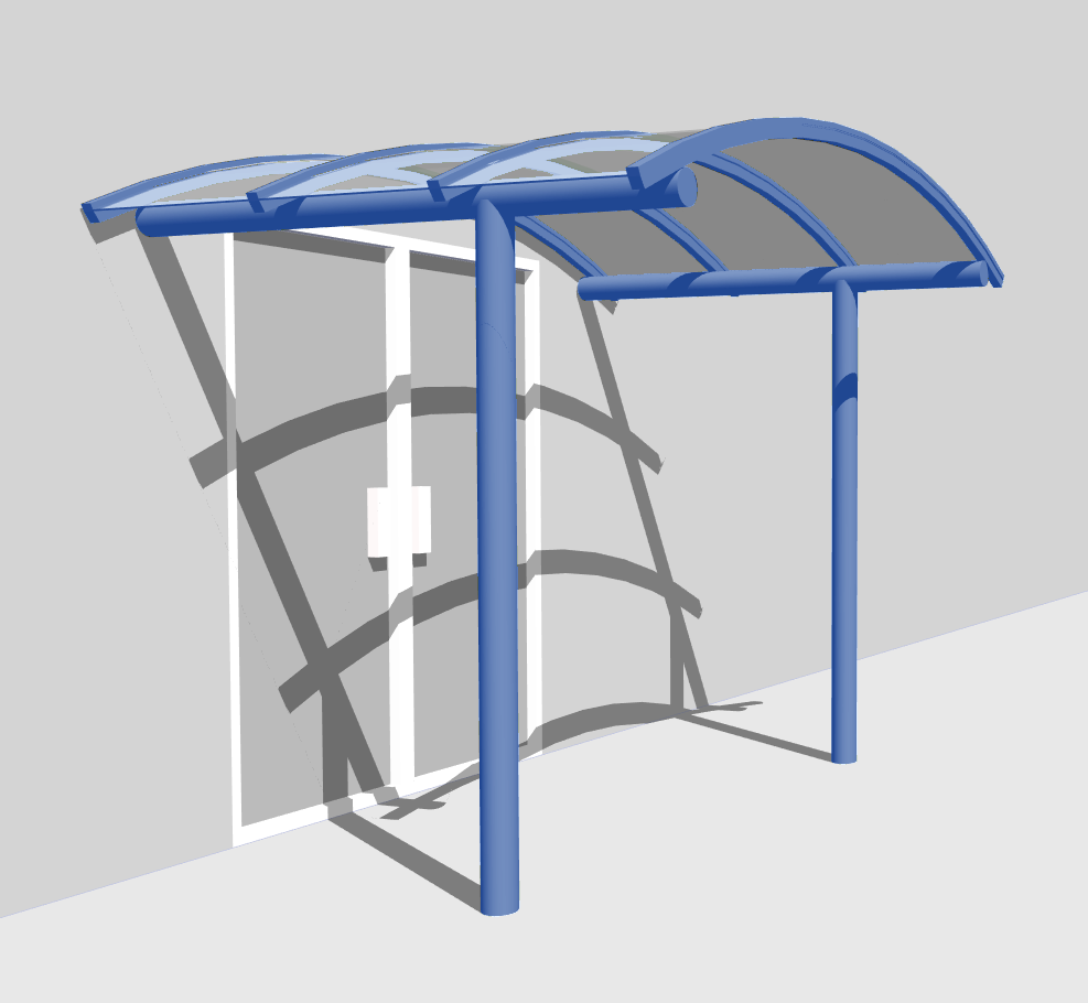 CAD design visualisation of the Paisley Entrance Canopy