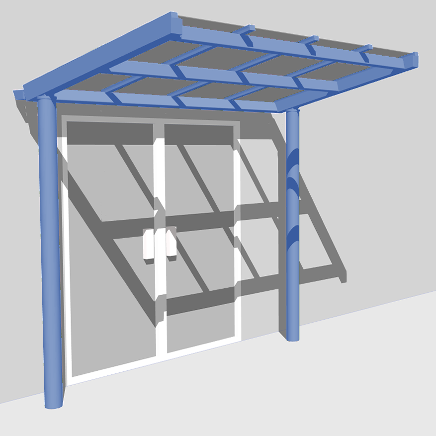 CAD design visualisation of the Stirling Entrance Canopy