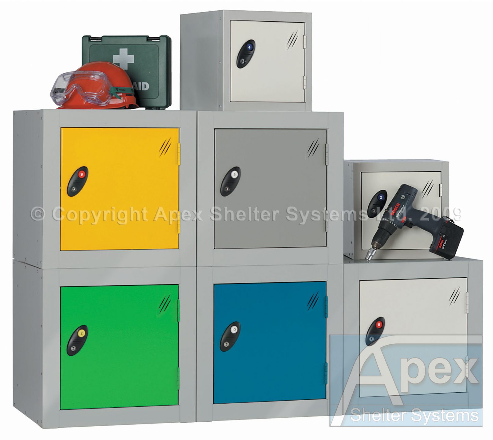 Cube Helmet Lockers