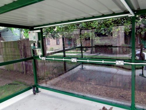 Electric Mobility Scooter Shelter Storage